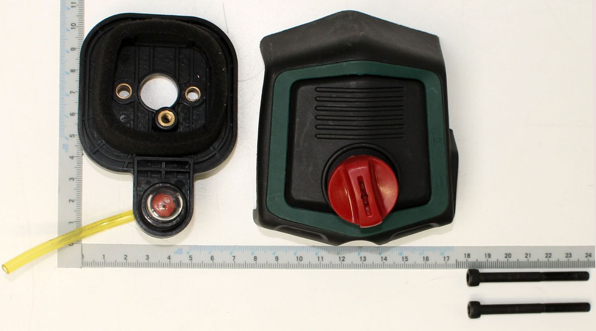 Scheppach Luftfilterkomponente mit Abdeckungen und Halterungen