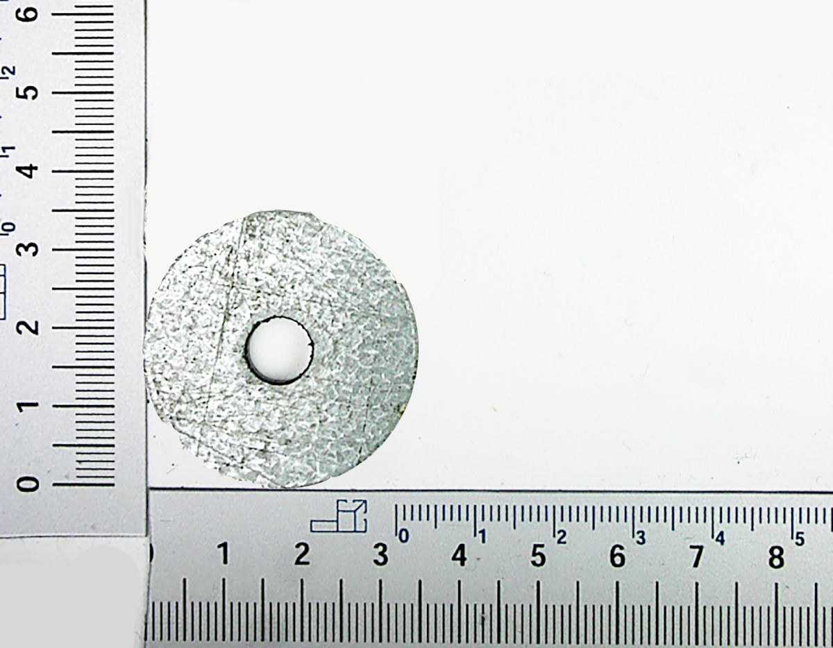 Scheppach-Skala mit Messmarkierung für technische Messungen, Teil eines Sets für obere Spindelscheibe Ø 35 mm