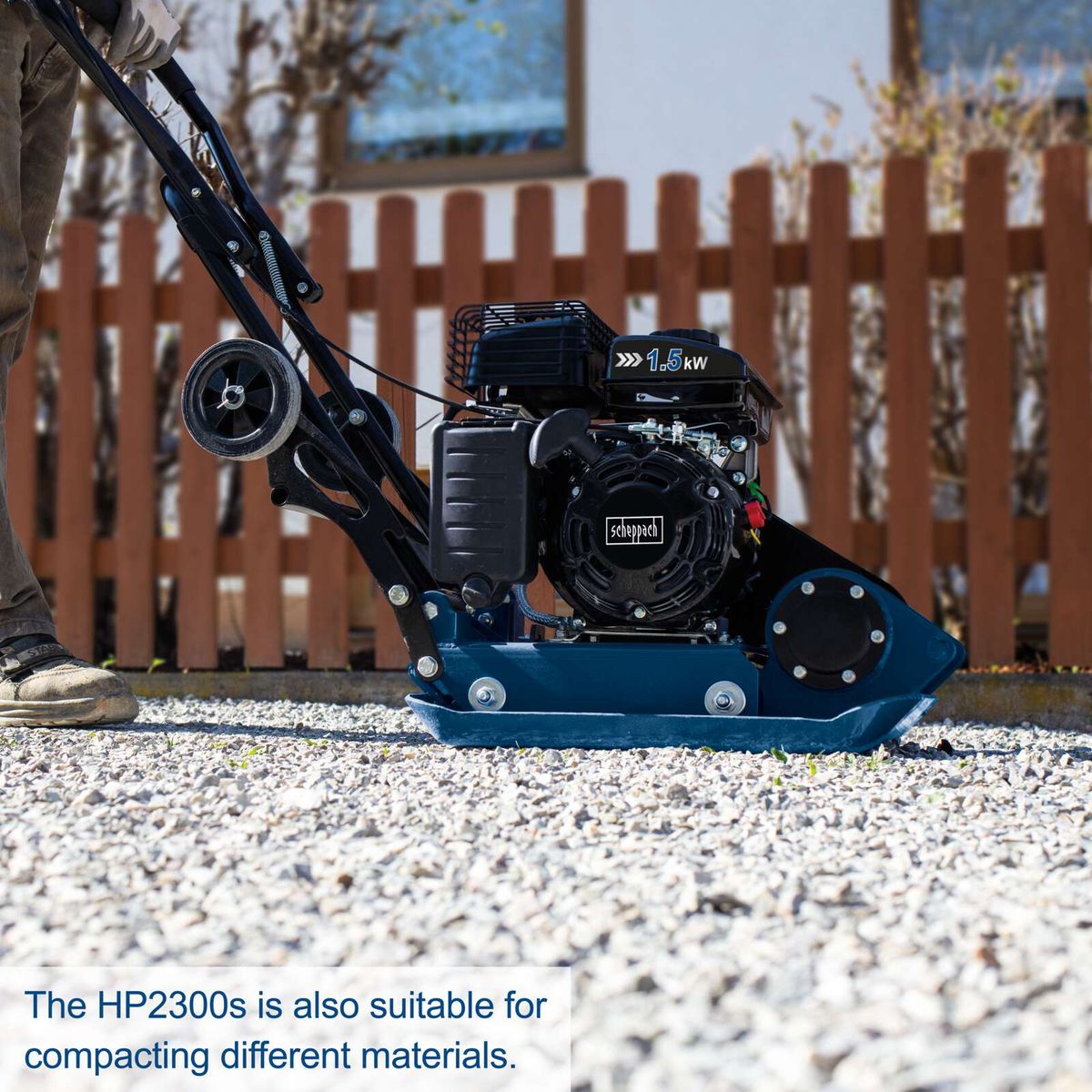The HP2300s is also suitable for compacting different materials.