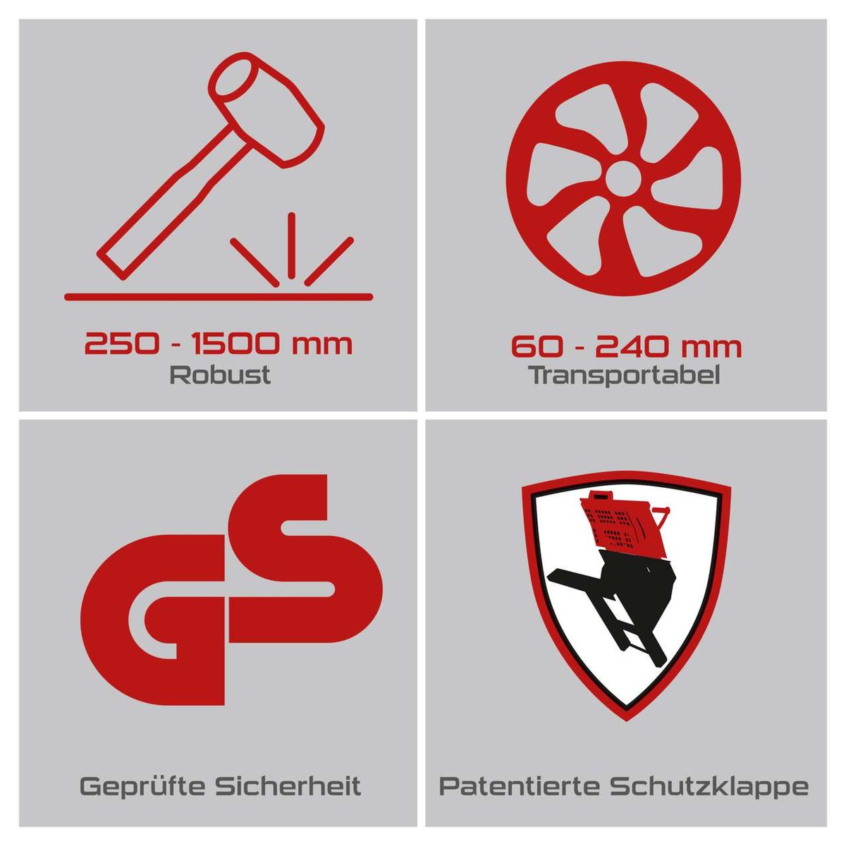 Wippsäge mit robusten und transportablen Spezifikationen für das Produkt PX-WS-700, inkl. Sicherheitsprüfung und patentierter Schutzklappe