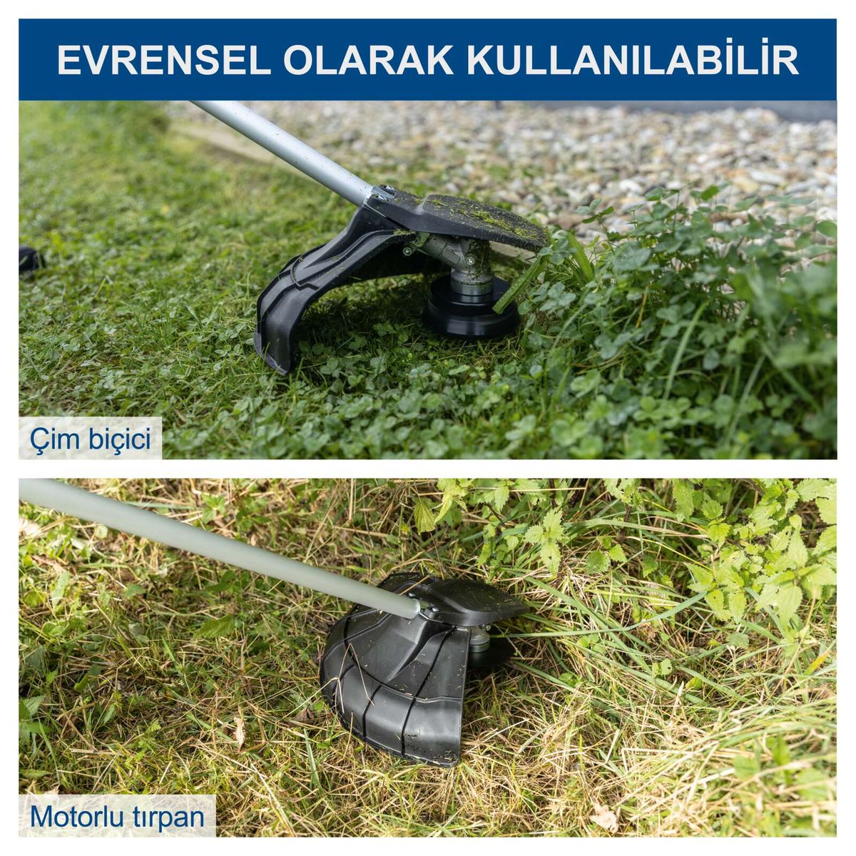 Scheppach Akku-Freischneider mit Schultergurt und Motor-Trimmer für präzise Rasenschnitte