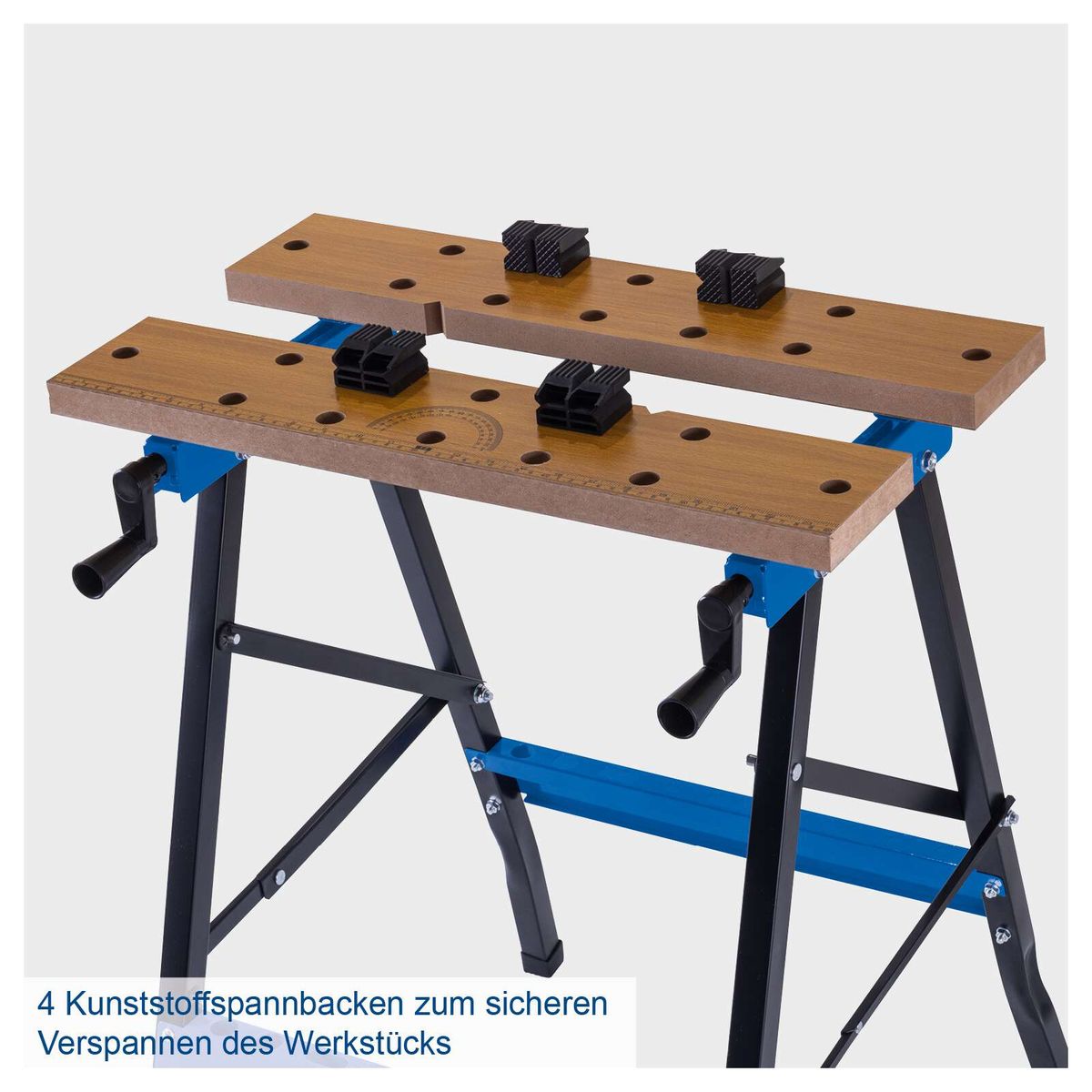 4 Kunststoffspannbacken für sicheres Verspannen von Werkstücken auf der Werkbank