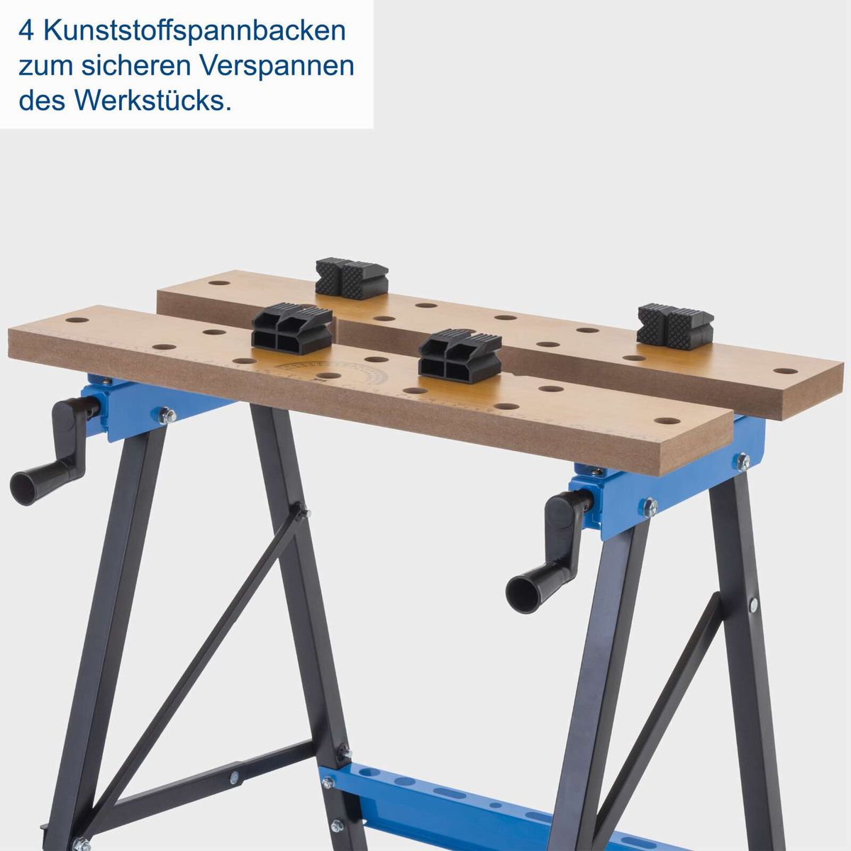 4 Kunststoffspannbacken für sicheres Verspannen von Werkstücken auf der Werkbank