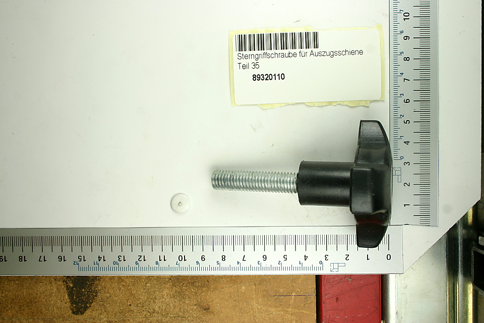 Scheppach-Sterngriffschraube (Teil 89320110) für Auszugsschiene