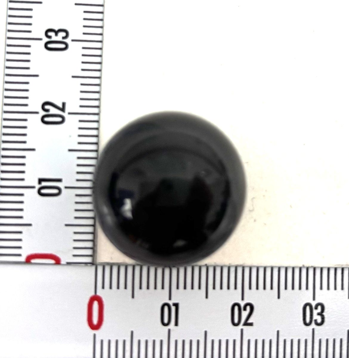 Kugelförmiger Knopf (Skala) aus Messing oder ähnlichem Material, 20 mm Durchmesser