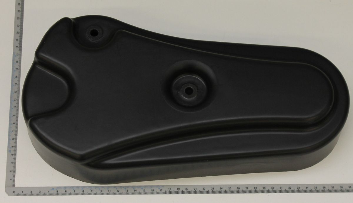 V-Band-Abdeckung mit integriertem Haltepunkt und Montagebohrung