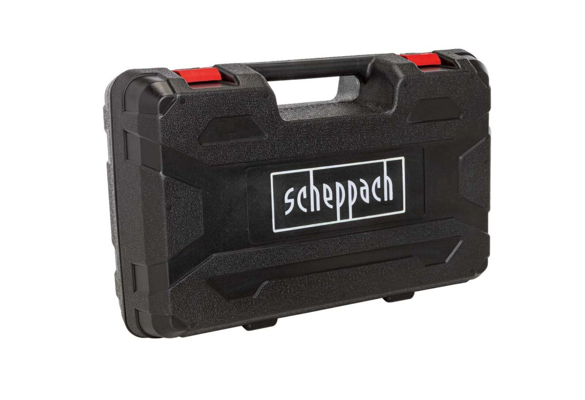 Scheppach-Transportkoffer für Werkzeuge, mit Griff und Markierung