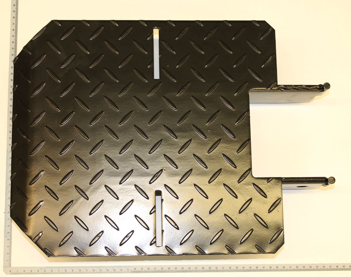 Scheppach-Auflagetisch (Skala) mit integriertem Halter für Messgeräte