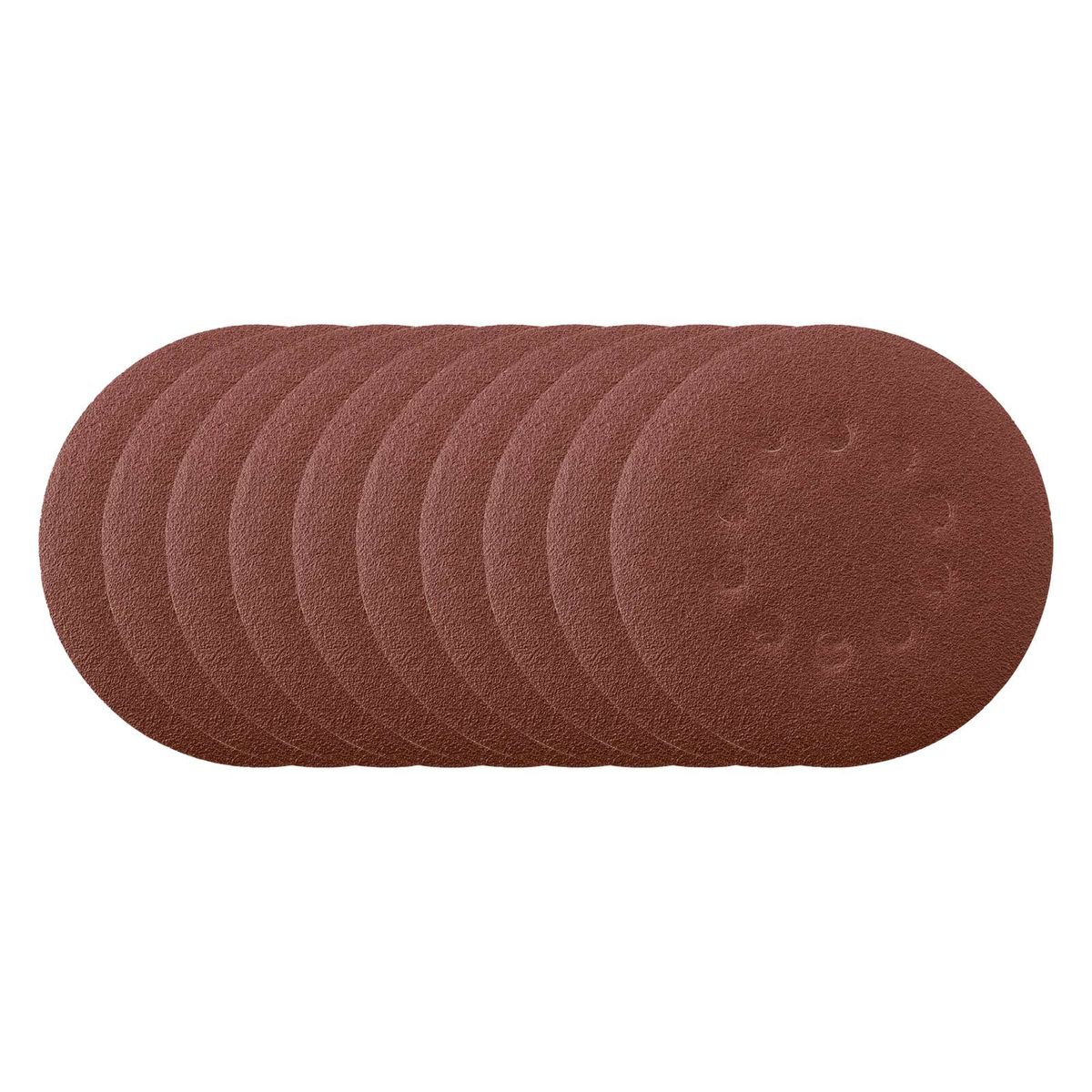 Rundes Schleifpapier mit strukturierter Oberfläche für präzises Schleifen, Satz aus 10 Stück