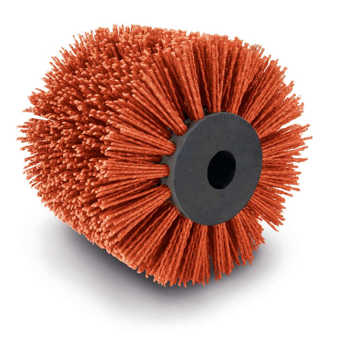 Nylonbürste von Scheppach für Satiniermaschine – Rundbürste mit Bürstenkopf