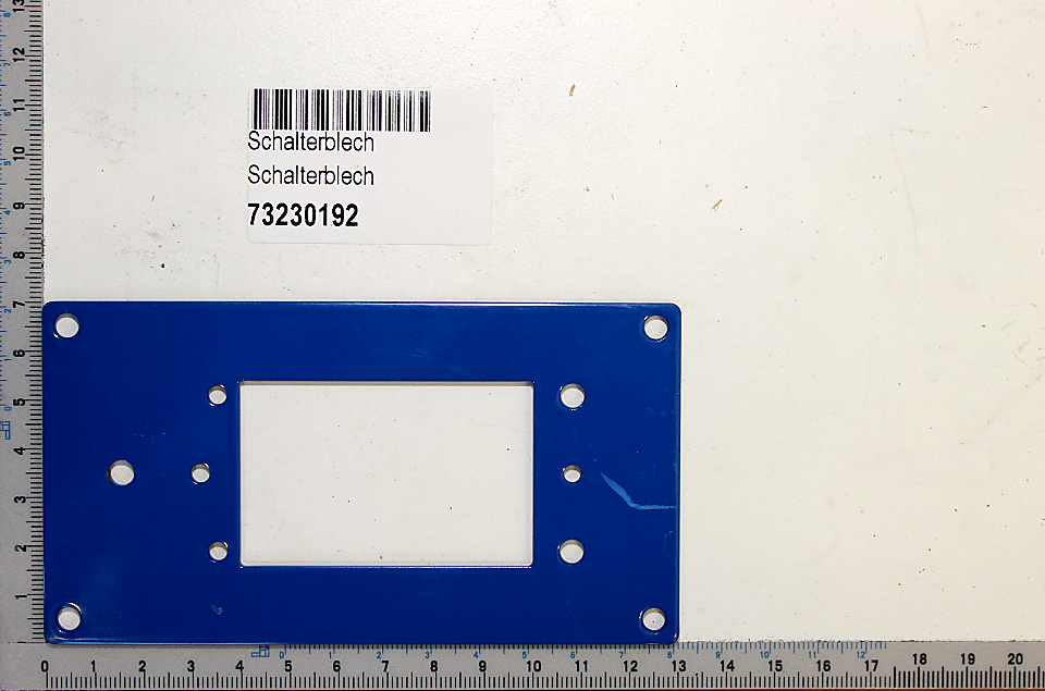 Scheppach-Schalterblech (73230192) mit Montagelöchern für Schalter