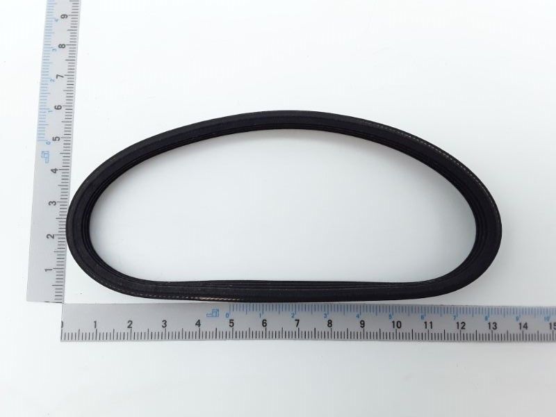 Rippenband 4PJx310x9,5x4 von Scheppach. Das Band wird von oben gezeigt.