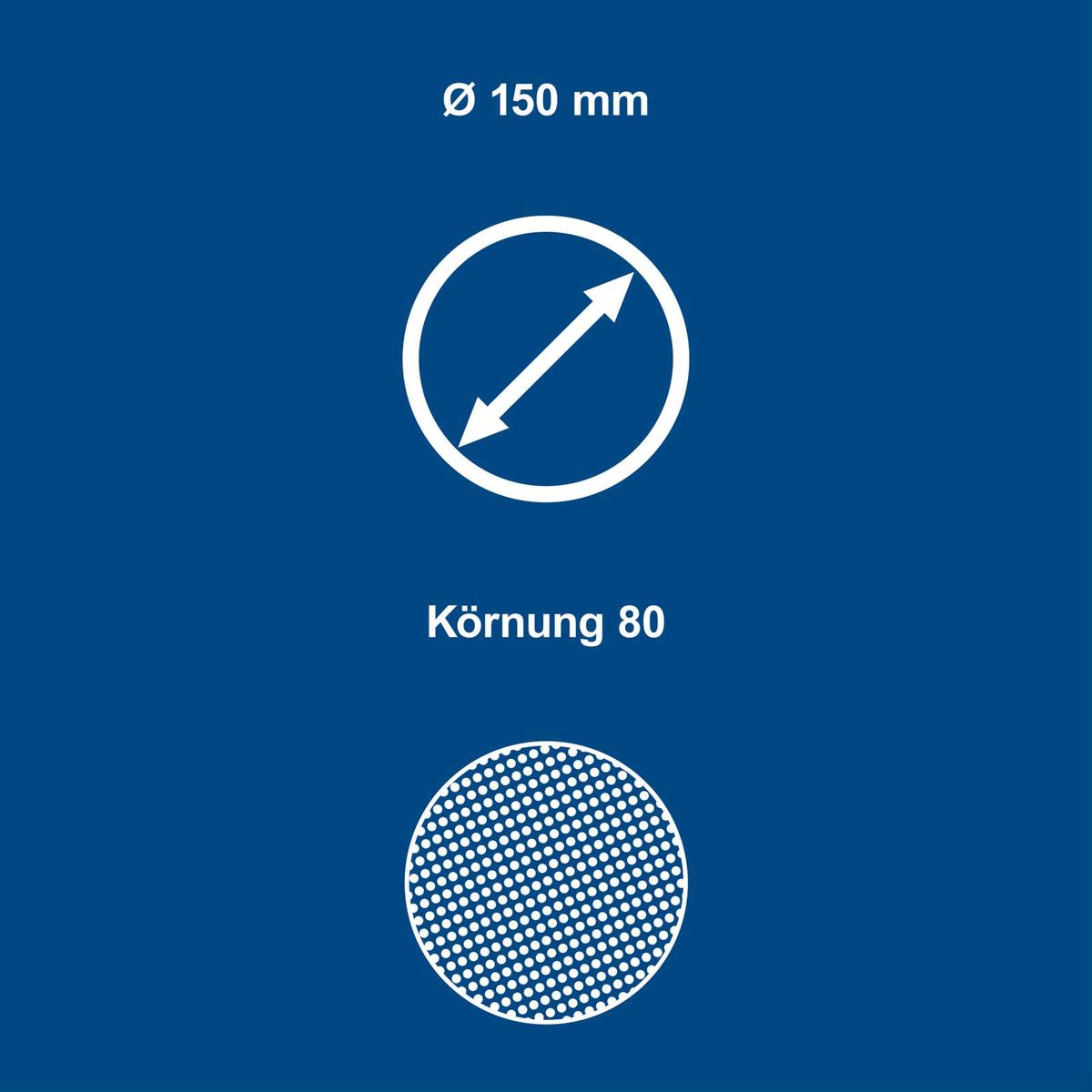 Scheppach-Drehscheibe mit 150 mm Durchmesser und Körnung 80