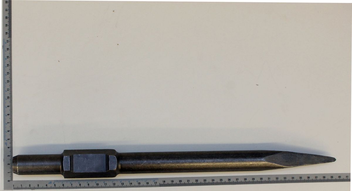 Spitzmeißel Ø30 von Scheppach, von der Seite gezeigt.