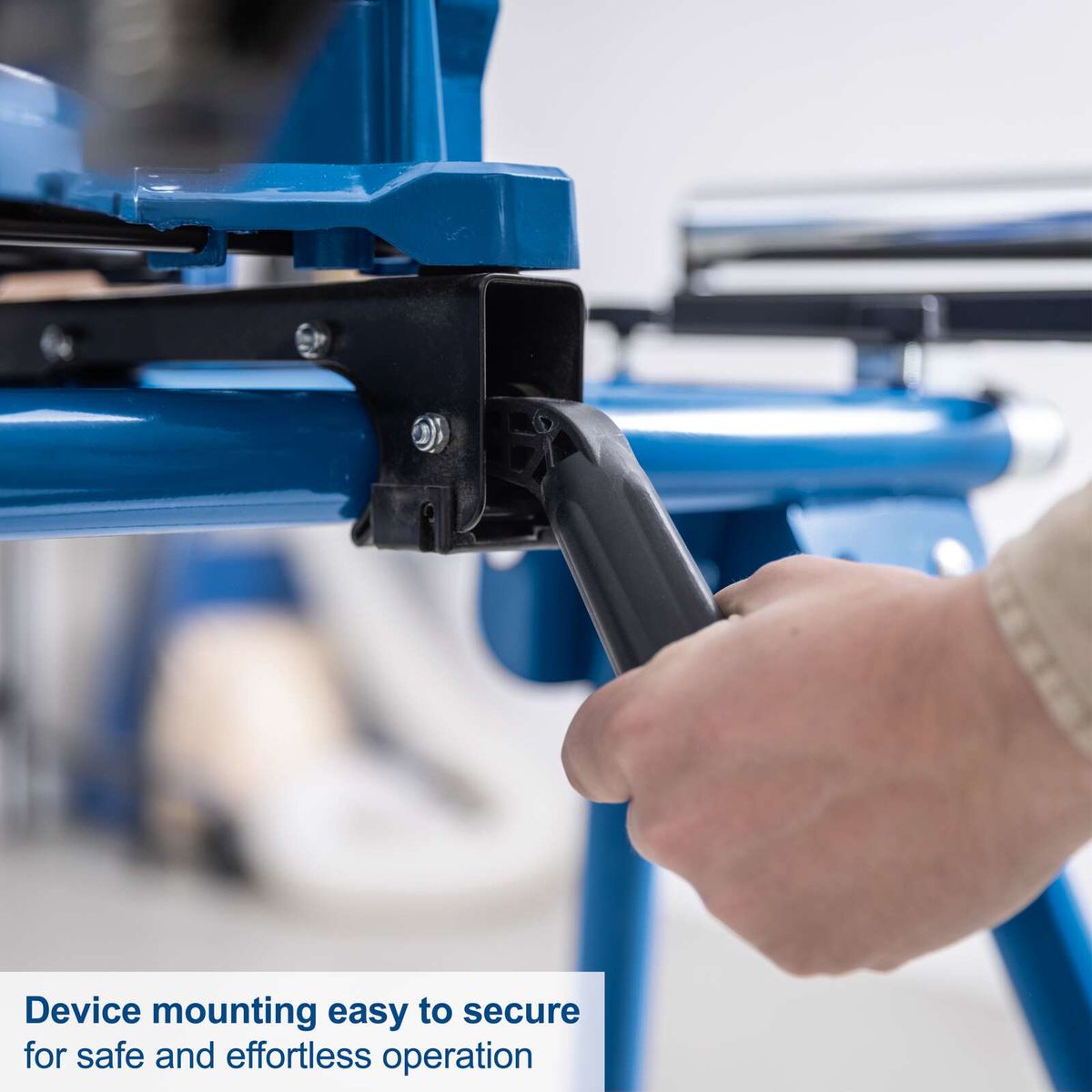 Device mounting is easy to secure for safe and effortless operation.