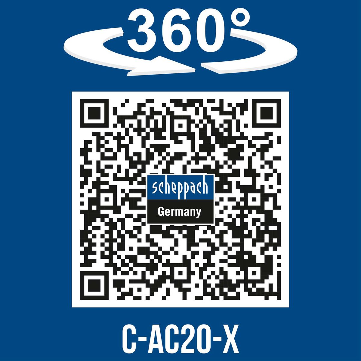 360°-Drehfunktion für präzise Einstellungen des Akku-Handkompressors C-AC20-X