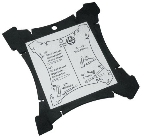 Winkellehre 250 von Scheppach mit verschiedenen Messbereichen und Anzeigen. Die Abbildung zeigt die Skala und Markierungen für präzise Winkelmessungen.