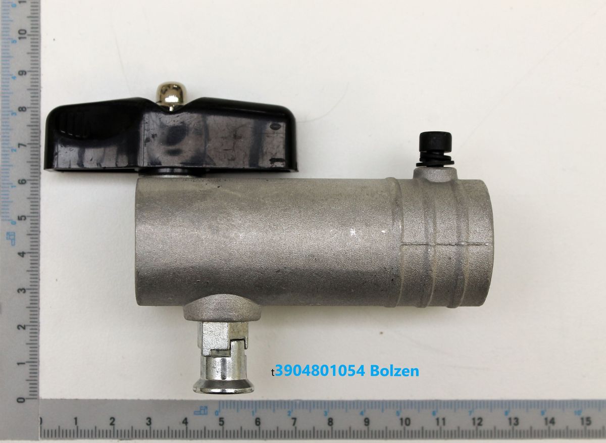 Arbeitswellenkupplung von Scheppach, Ansicht von oben.