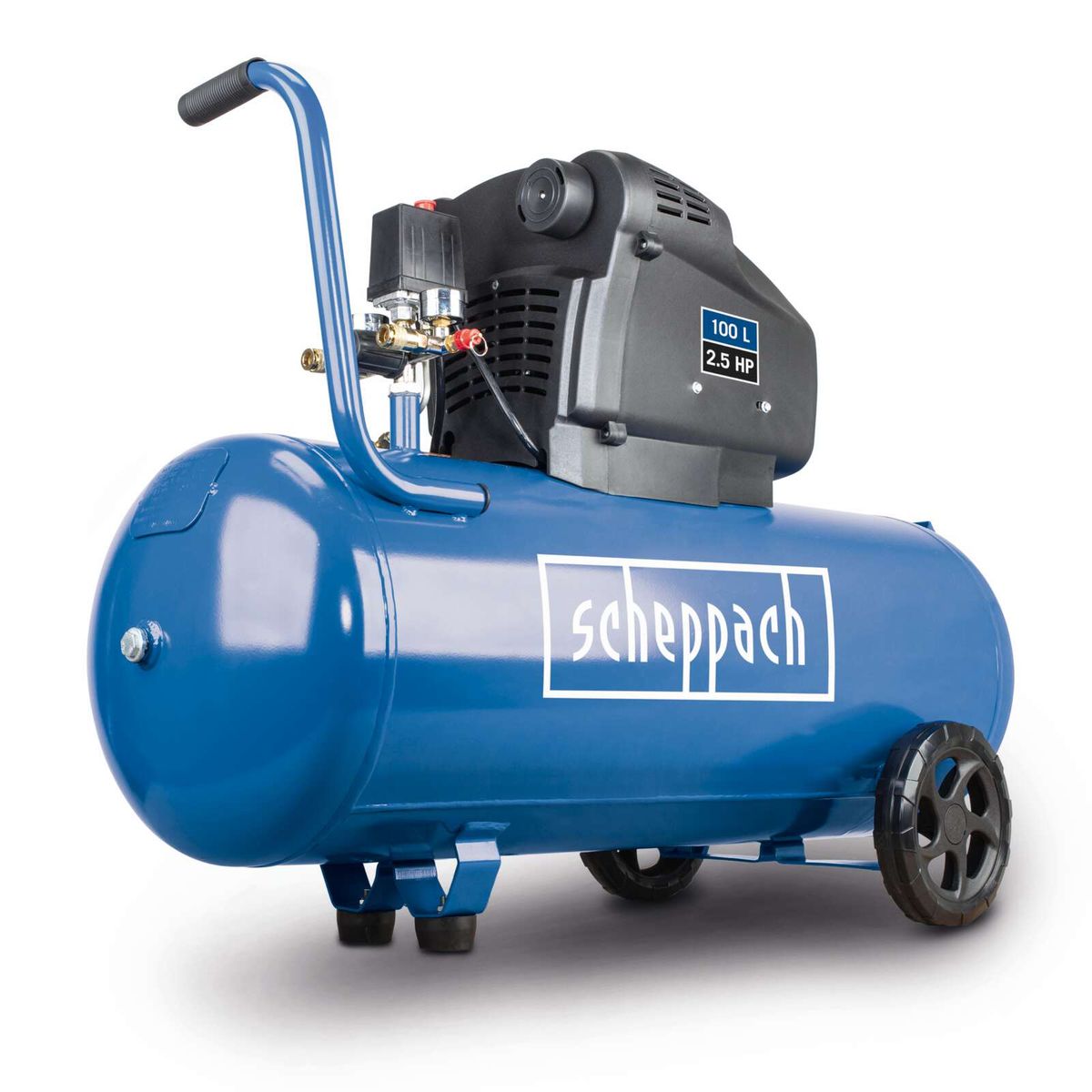 Scheppach-Kompressor HC105DC mit 100-Liter-Kessel, 2,5 PS, 10 bar