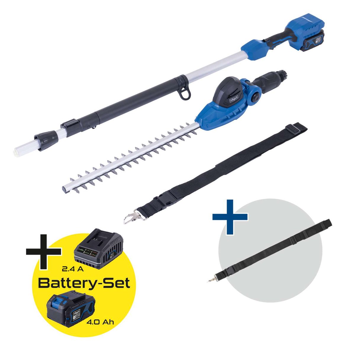 Scheppach-Gartenwerkzeug-Set mit Akku-Basisstation und Batterie für präzise Handwerkzeuge