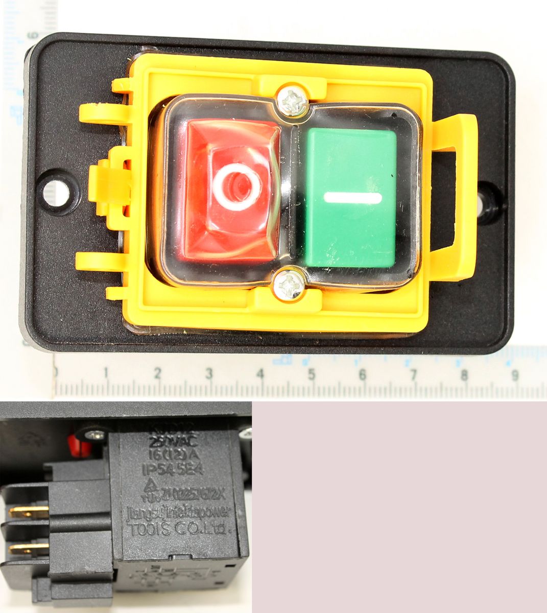 Ein-/Ausschalter (KJD12) mit Schaltknopf, Scheppach-Modell