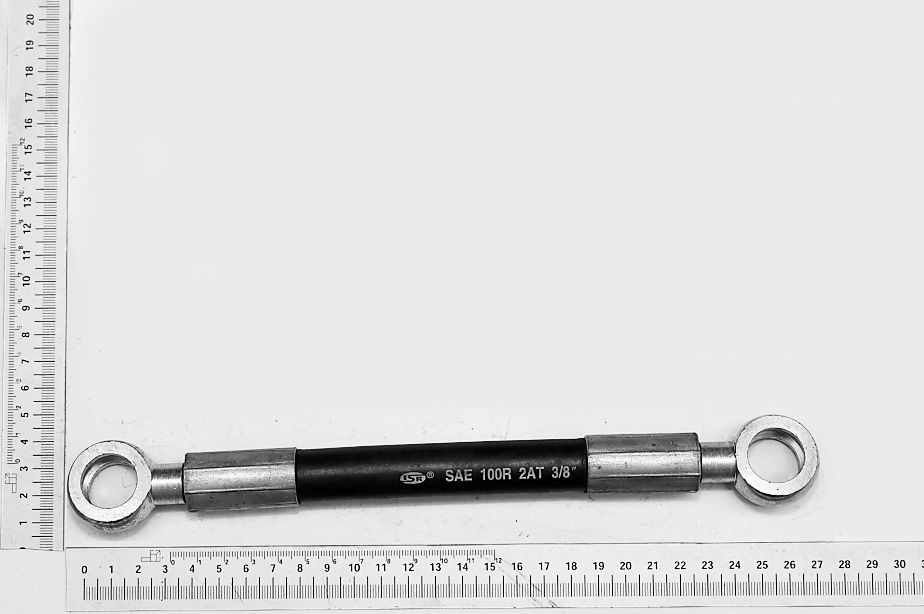 Scheppach-Hydraulikschlauch mit zwei Augen, SAE 100R 2AT 3/8"