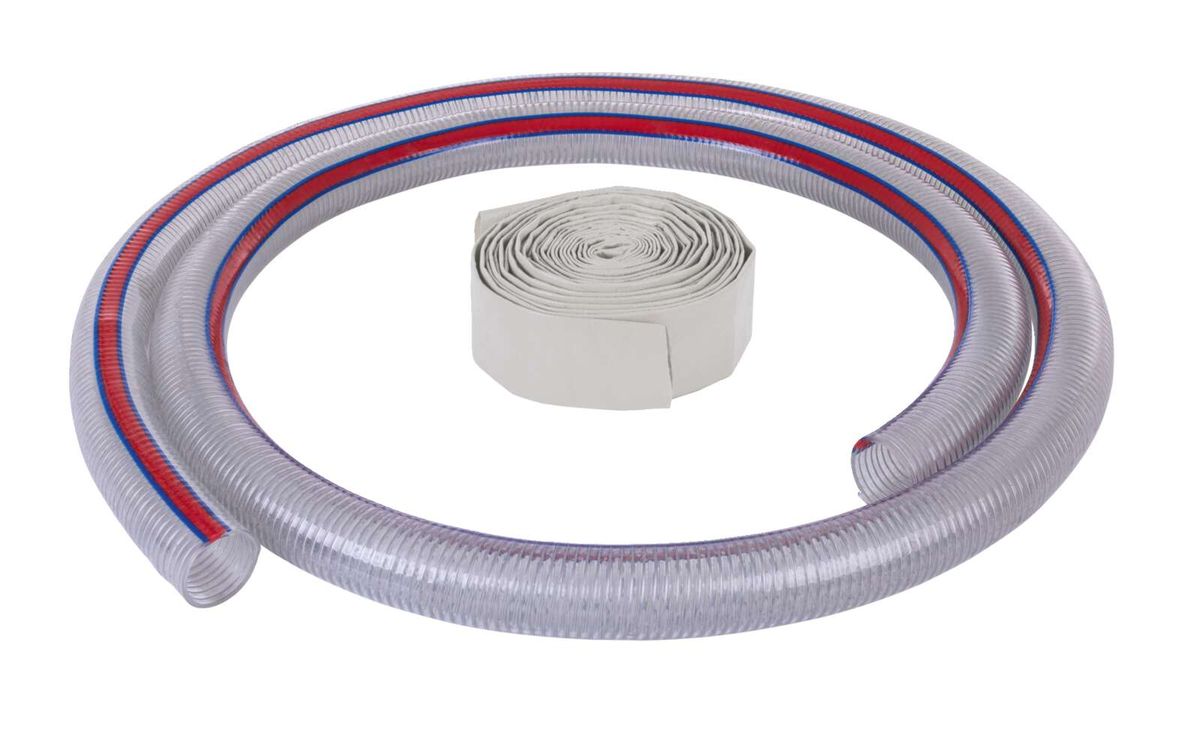 Flexibler Schlauch aus dem Schlauch-Set 2 Zoll Scheppach