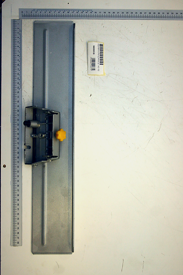 Abrichtanschlag von Scheppach, Ansicht von vorne.