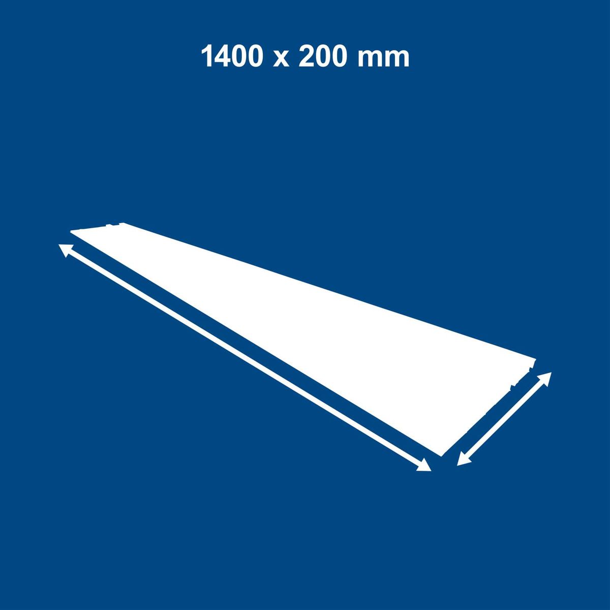 Führungsschiene mit 1400 mm Länge und 200 mm Breite für Tauchsäge