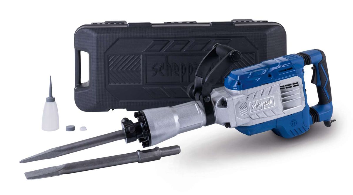 Scheppach-Abbruchhammer mit Werkzeugset und Beutel