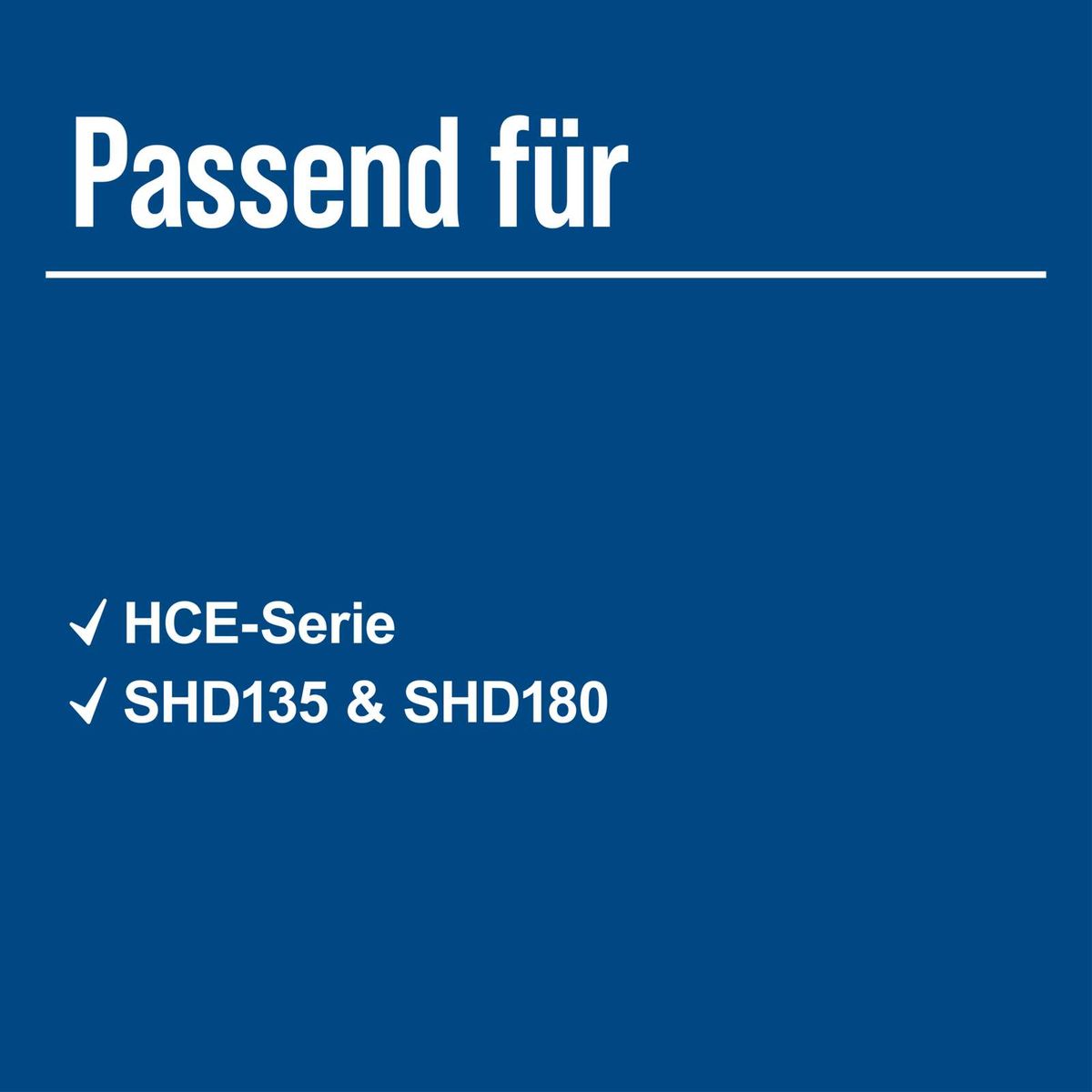 HCE-Serie mit SHD135 und SHD180 – passende Komponenten für spezielle Anwendungen