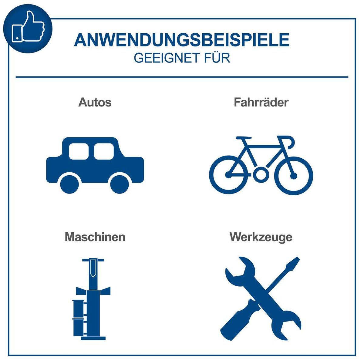 Anwendungsbeispiele für Hochdruckreiniger: Autos, Fahrräder, Maschinen und Werkzeuge