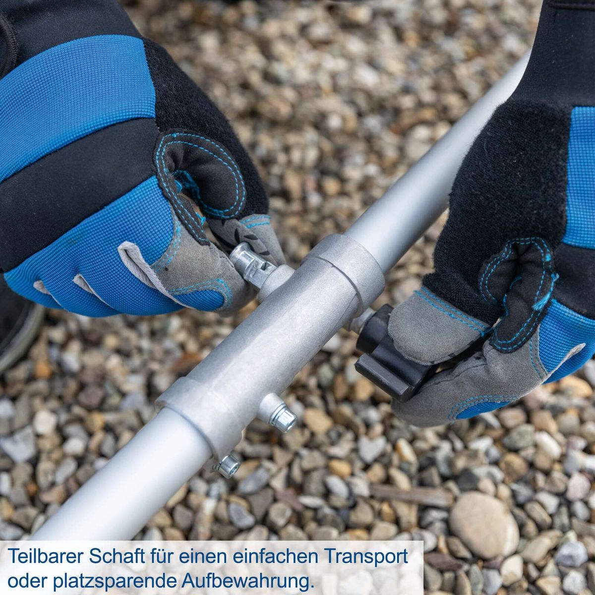 Modularer Schaft für einfachen Transport oder platzsparende Lagerung