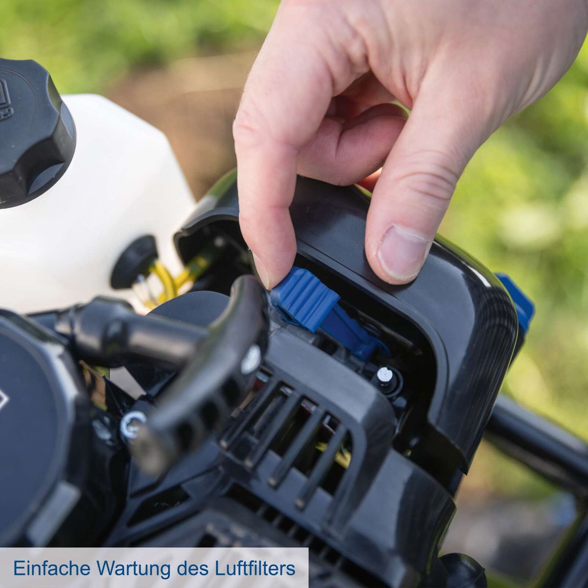 Luftfilter der Bohrmaschine mit einfacher Wartungsanleitung gezeigt