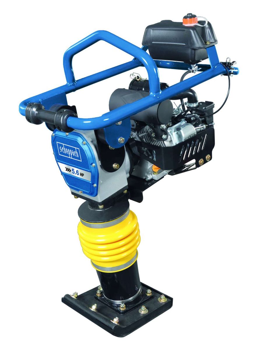 Scheppach-Vibrationsstampfer mit Fahrvorrichtung, 5,6 PS