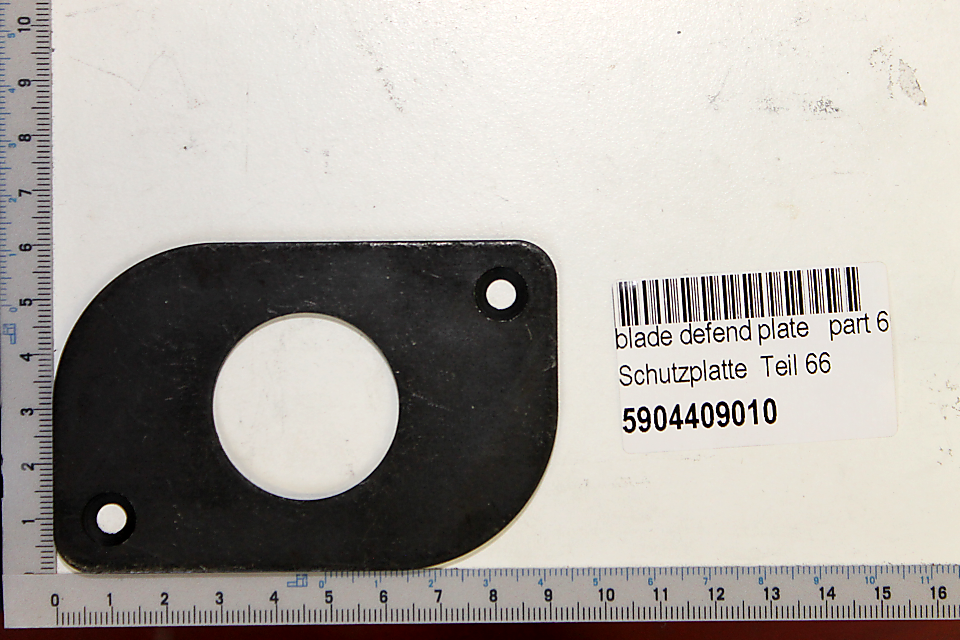 Scheppach-Schutzplatte (Teil 66) mit Loch für Befestigung, Teil eines Sets