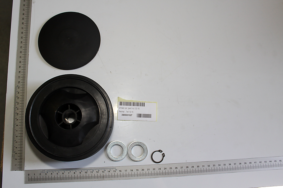 Scheppach-Werkzeugteil für Radkomponenten (Teil 12–15) mit Abdeckscheibe und Ringelementen