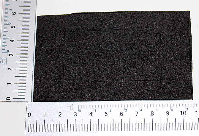 Scheppach Schaumstoffdichtung – Maßband mit Skalierung für präzise Anpassung