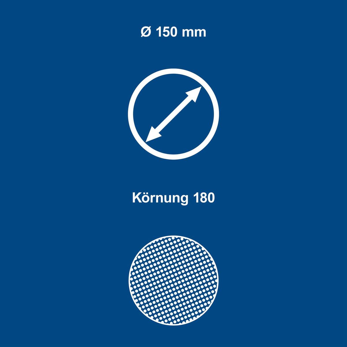 Scheppach-Grindkugel mit 150 mm Durchmesser und Korn 180 für präzises Schleifen