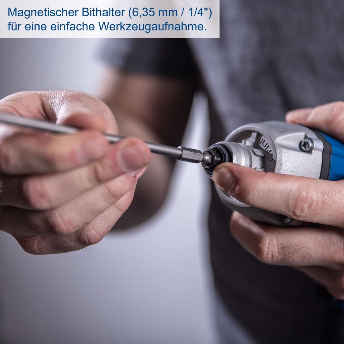 Magnetischer Bitthalter für Werkzeugaufnahme mit 6,35 mm (1/4 Zoll) für Akkubohrwerkzeug