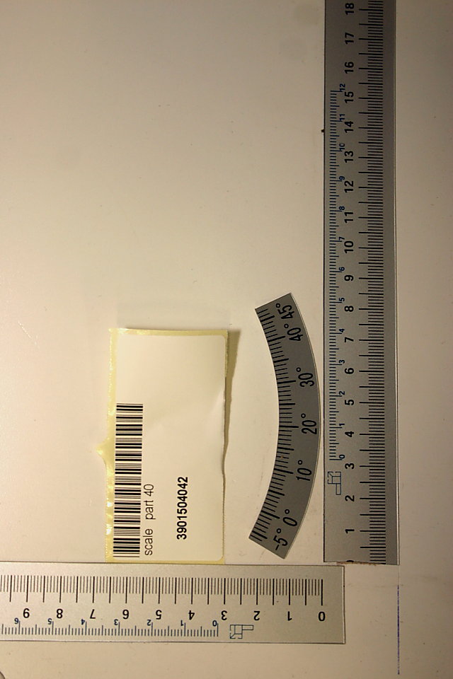 Scheppach Winkelskala (Teil 40) mit Messbalken und Skalierung von -5° bis 45°