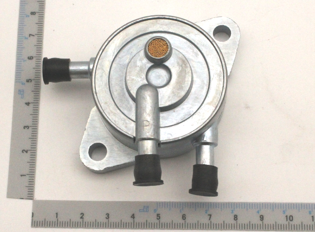 Scheppach-Fahrzeugfüßelpumpe mit integriertem Sensor, Detailansicht