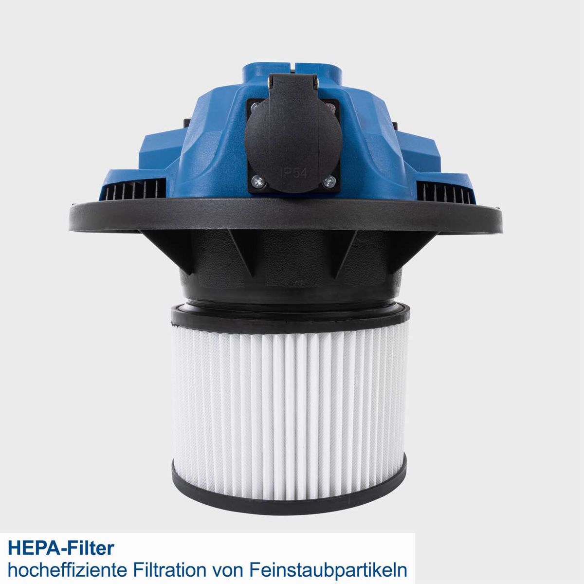 HEPA-Filter für den Scheppach Nass-/Trockensauger NTS35 PREMIUM, hoch effiziente Filtration von Feinstaubpartikeln.