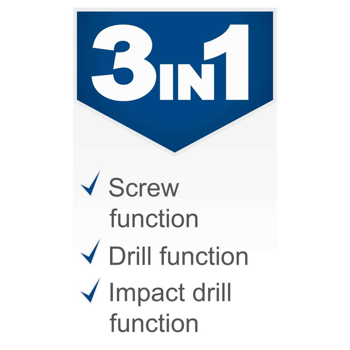 The cordless impact drill C-CD45-X by Scheppach offers three functions: screwing, drilling, and impact drilling. It features a torque of 45 Nm and 19+1 torque settings.