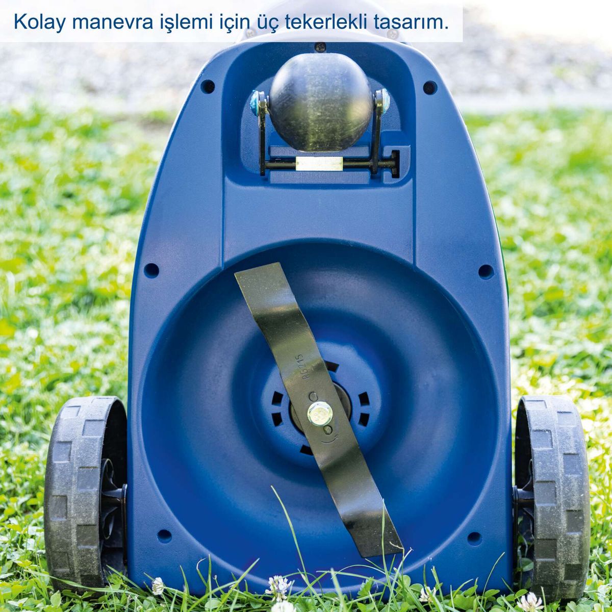 Das Gerät verfügt über ein dreirädriges Design für einfache Manövrierfähigkeit.