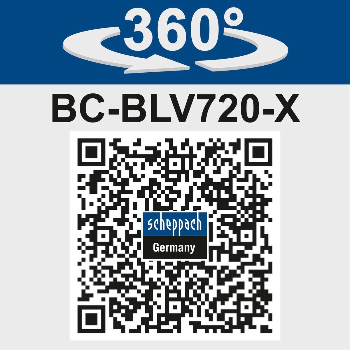 360°-Drehfunktion für besseren Zugang beim Akku-Laubsauger/-bläser BC-BLV720-X