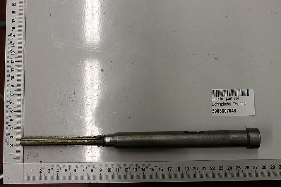 Scheppach Bohrspindelteil (Teil 114) mit Markierung 5906807048