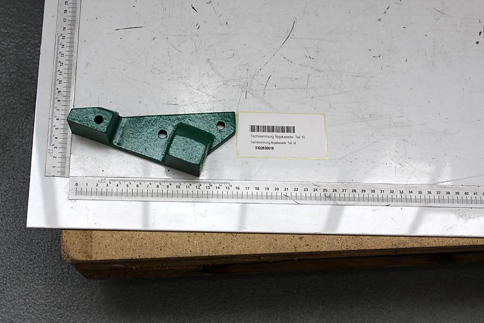 Scheppach-Tischklemme mit Teilenummer 3302636016, Abgabeseite