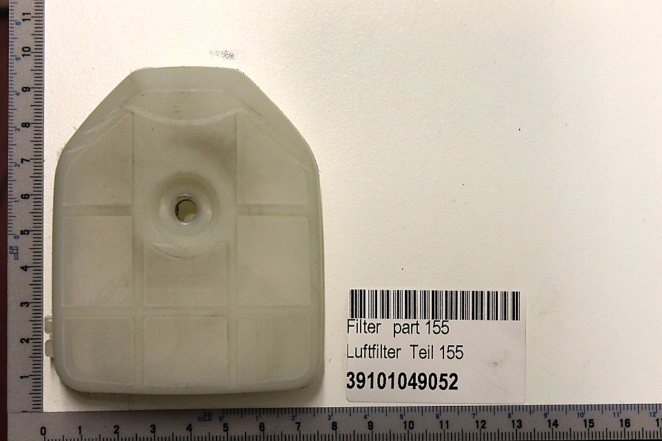 Luftfilter Kettensäge, Teil 155, Artikelnummer 39101049052, von vorne.