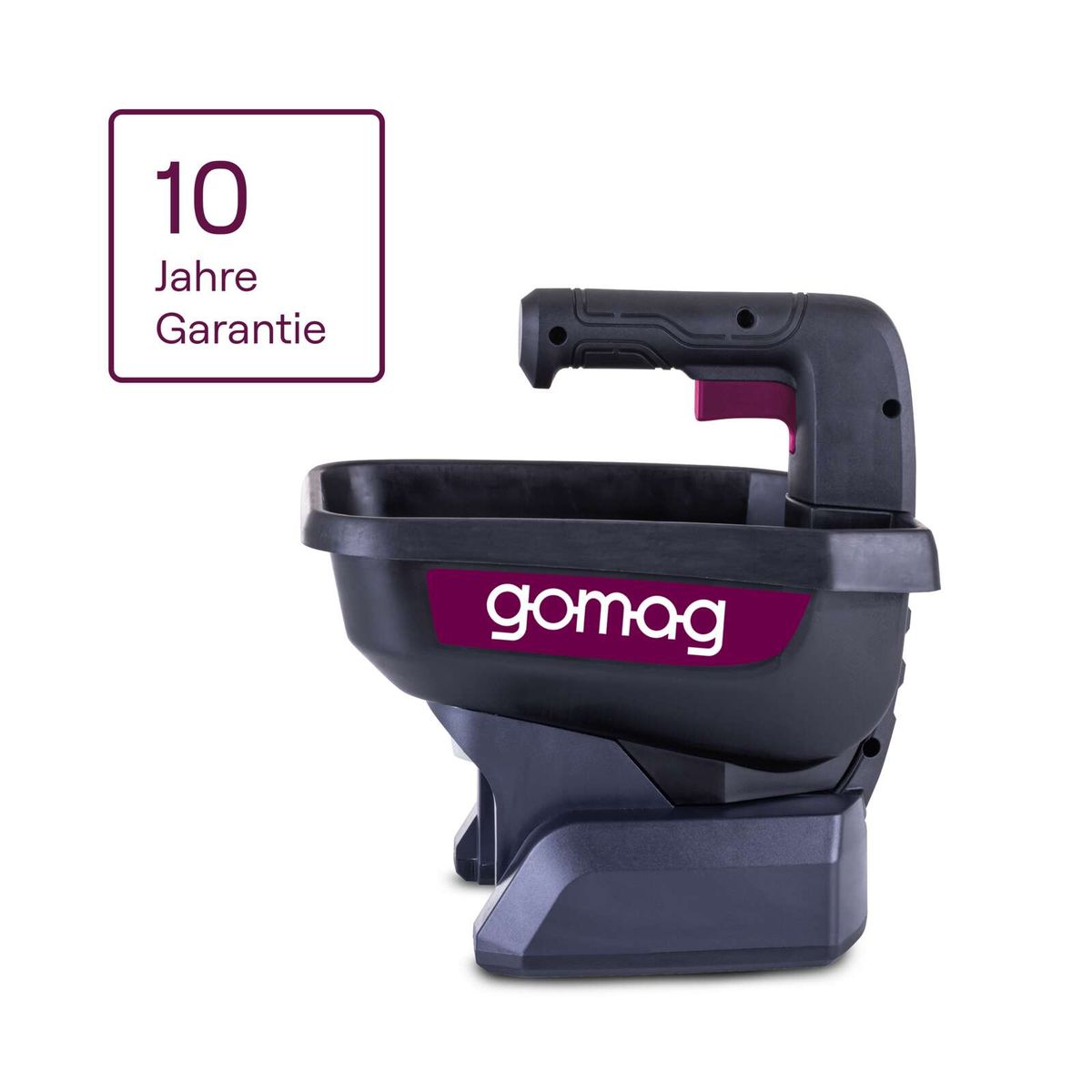 Der Akku-Handstreuer GO-GSS800 gomag bietet eine 10 Jahre Garantie.